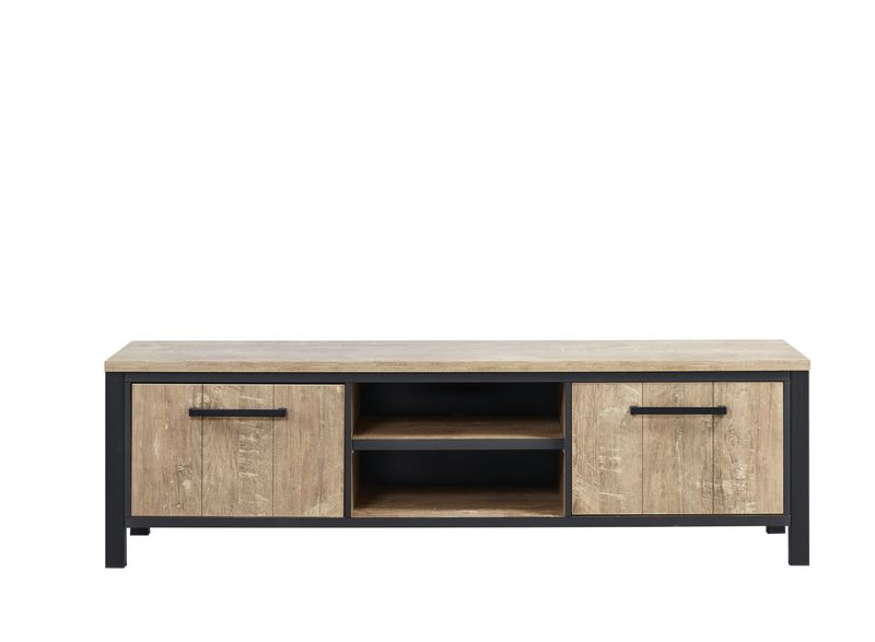 TV-meubel Mendiga 53 x 183 orange teak wood
