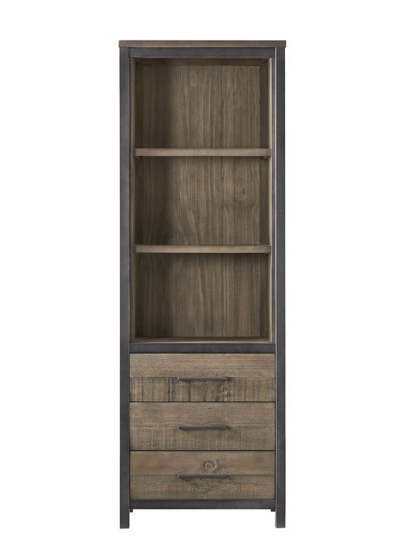 Boekenkast Tregosa 200 x 68 smoked grey