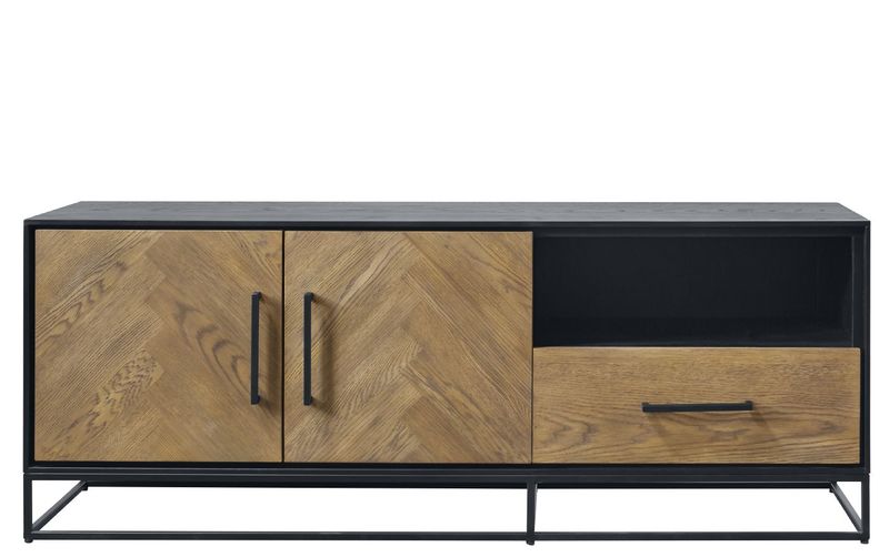 Tv-meubel Veneta 154 x 58 eiken fineer naturel