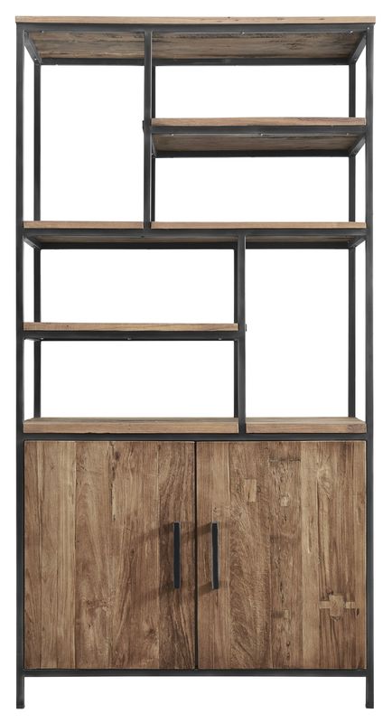 Boekenkast Romaro 190 x 98 teak mix rough