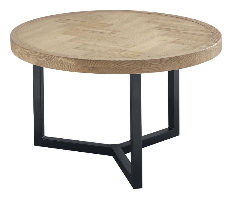 Salontafel Veneta 60 cm naturel visgraatmotief