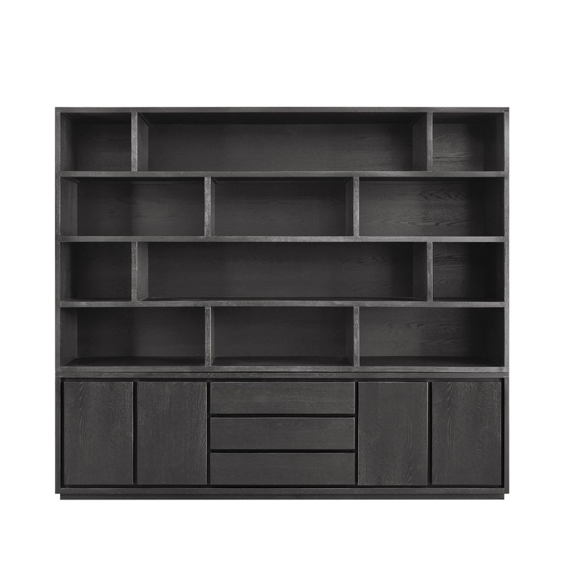 Boekenkast Lavio 210 x 242 black