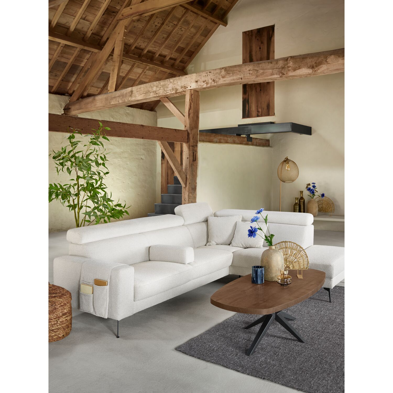 Salontafel Mascaro deens ovaal 135 x 67 dark mango