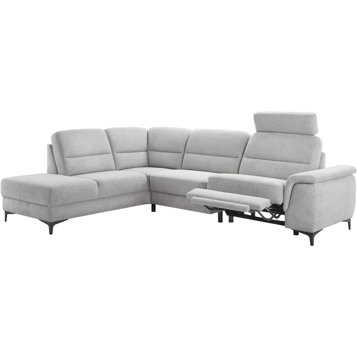 Hoekbank Mirtho Elektrische relaxfunctie, ash grey