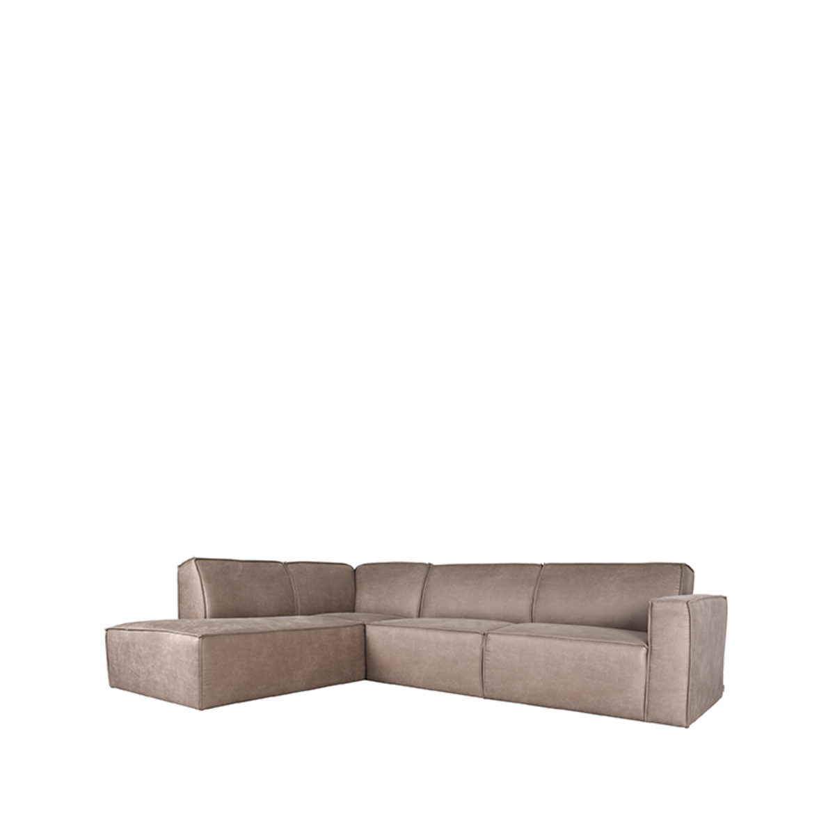 Hoekbank Kay schuim zitting taupe