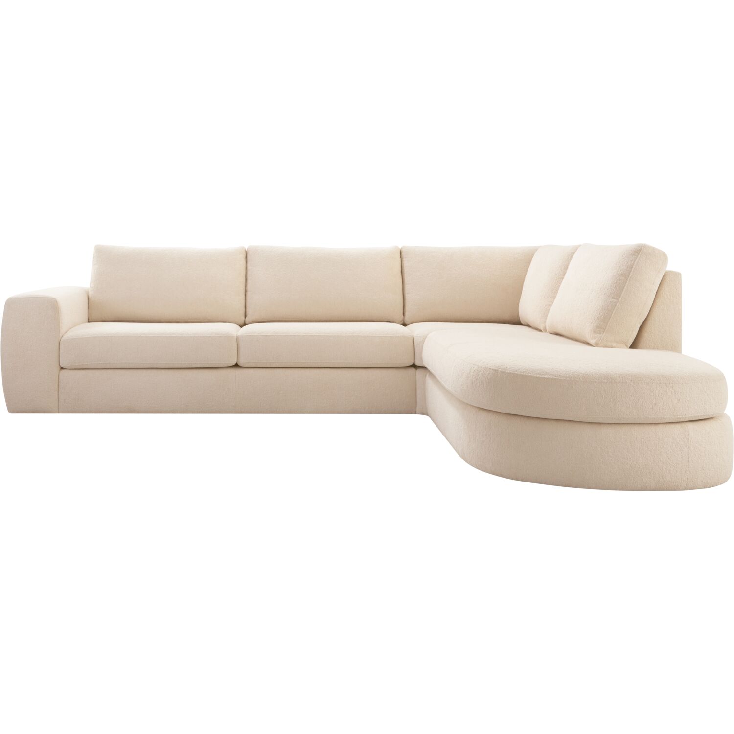 Hoekbank Azara HR i.c.m. traagschuim, beige