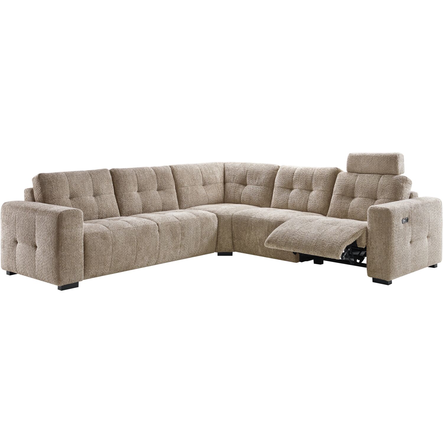 Hoekbank Moulti elektrische relaxfunctie HR schuim herb