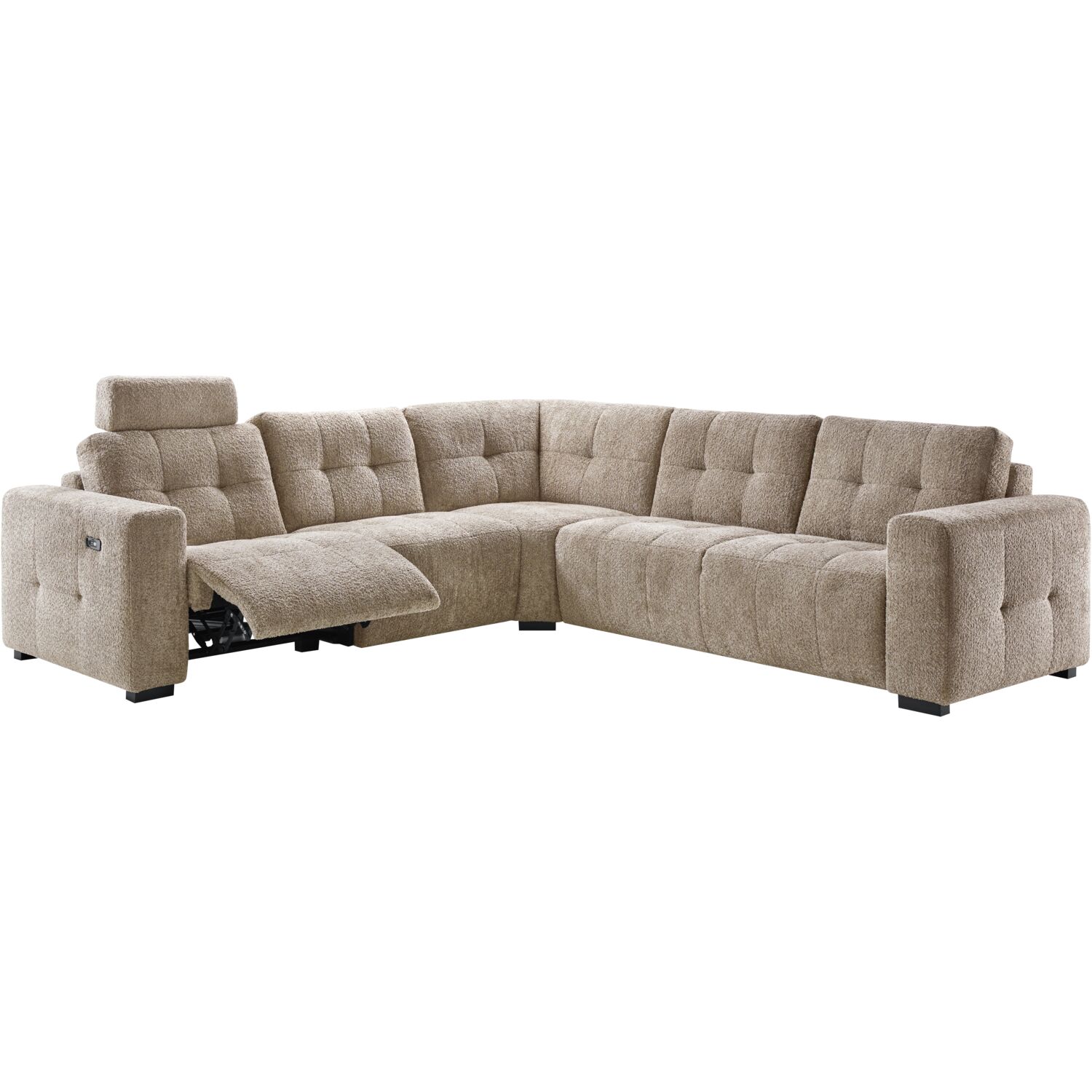 Hoekbank Moulti elektrische relaxfunctie HR schuim met visco herb