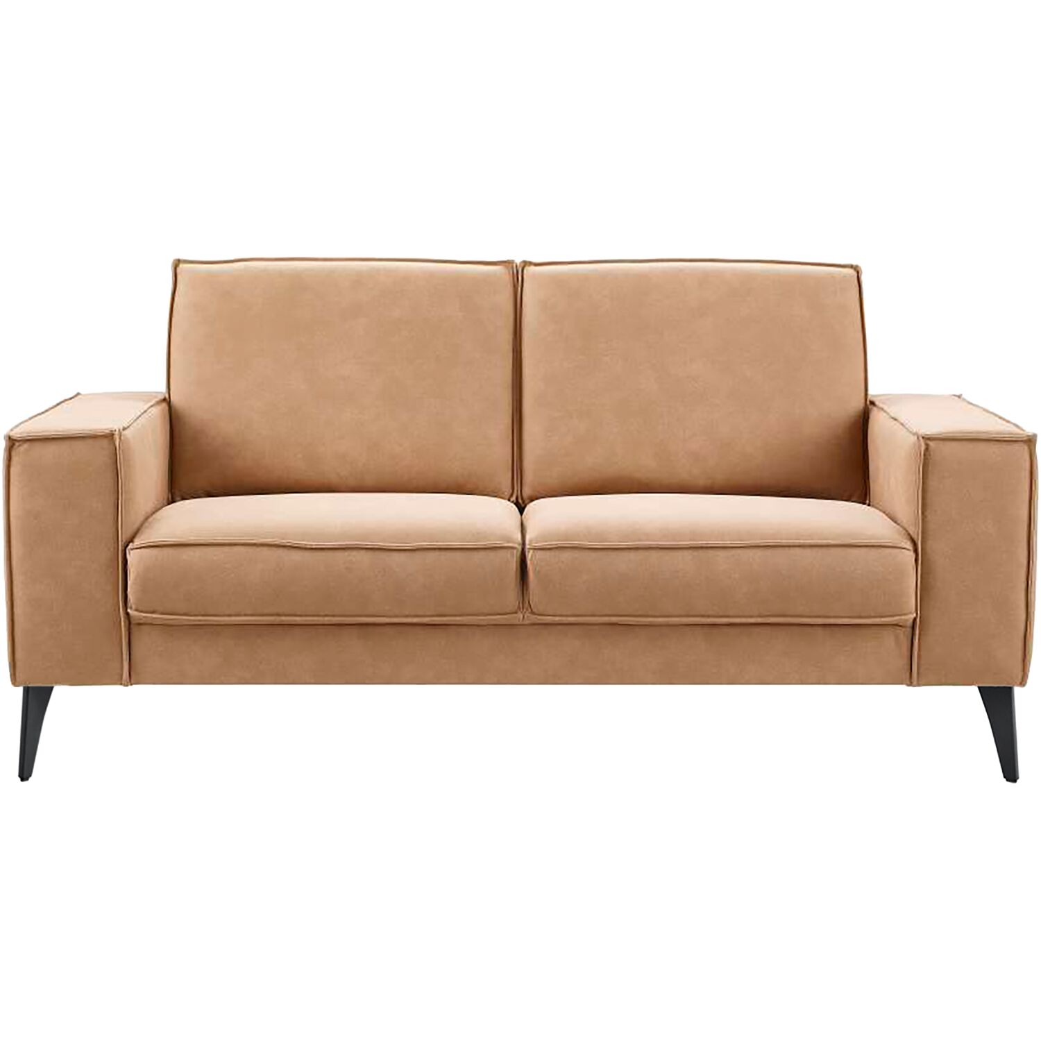 2,5 zitsbank Barrio polyether met HR schuim caramel