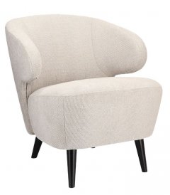 Fauteuil Bellino ash grey textiel, 66x72x72 cm