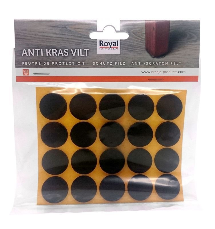 Zelfklevend anti-krasvilt Oravilt 28 mm bruin