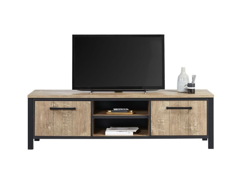 TV-meubel Mendiga 53 x 183 orange teak wood