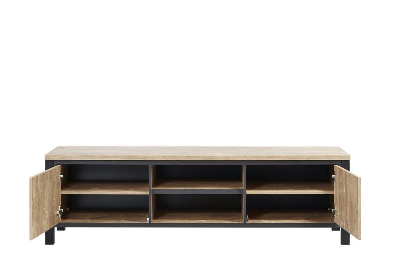 TV-meubel Mendiga 53 x 183 orange teak wood