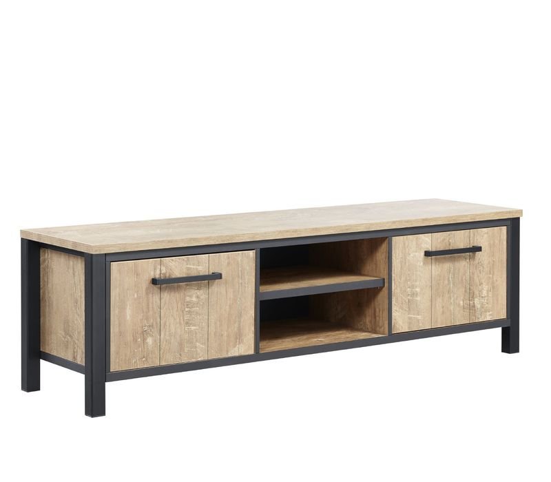 TV-meubel Mendiga 53 x 183 orange teak wood