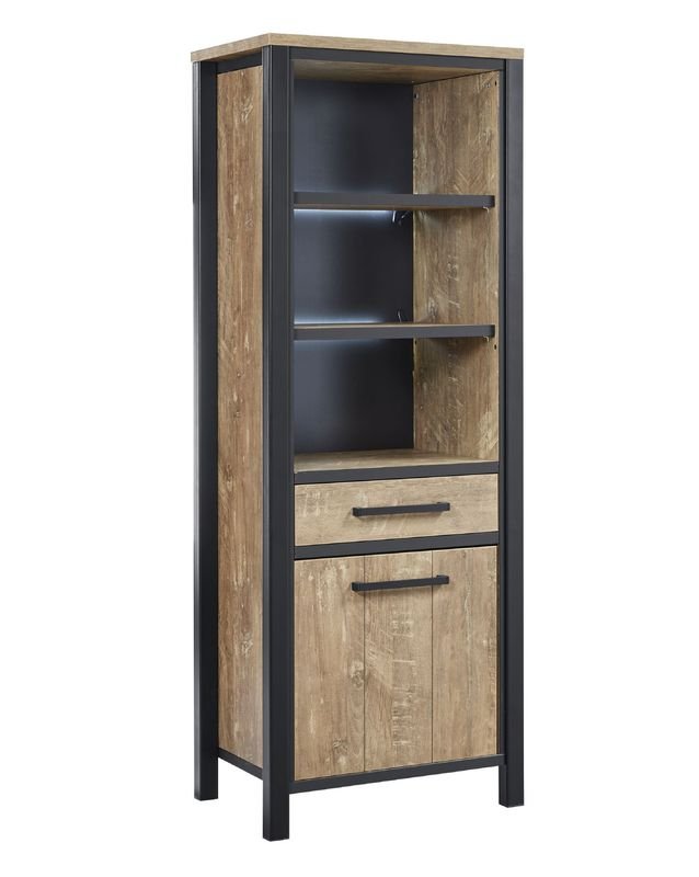 Boekenkast Mendiga 189 x 69 orange teak wood