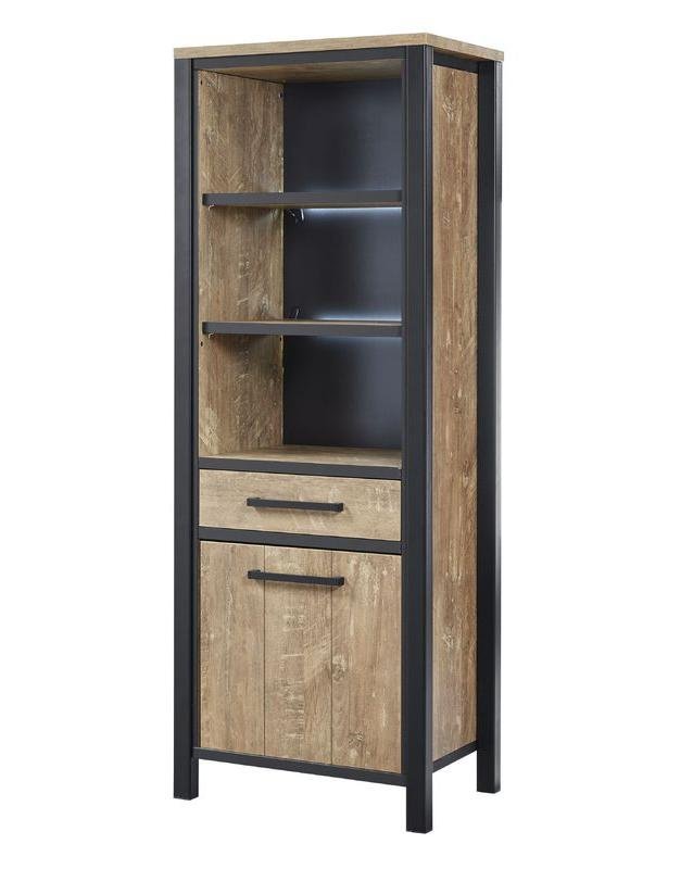 Boekenkast Mendiga 189 x 69 orange teak wood