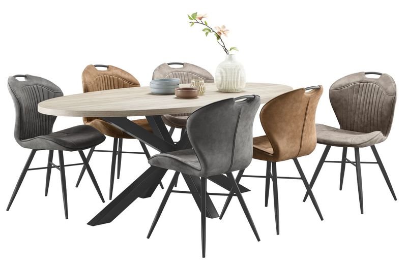 Eettafel Satriani 220 x 120 eiken decor