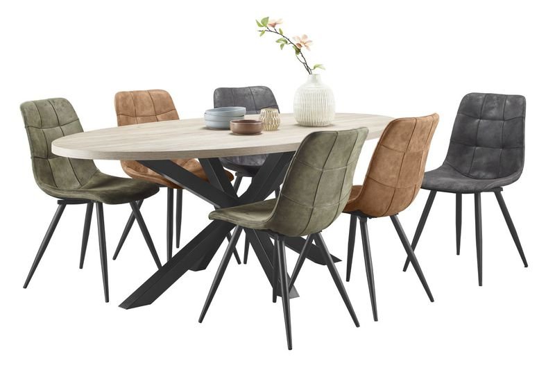 Eettafel Satriani 220 x 120 eiken decor