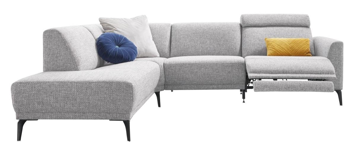 Hoekbank Mendon HR-schuim zitting grijs