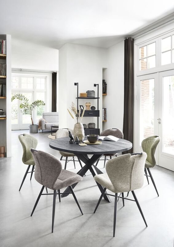 Eettafel Cavino 135 zwart