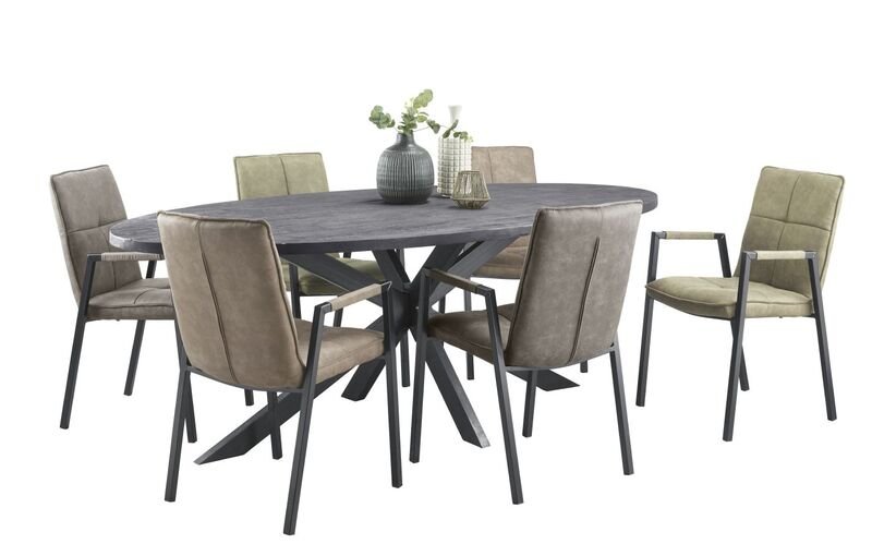 Eettafel Cavino 230 x 115 zwart