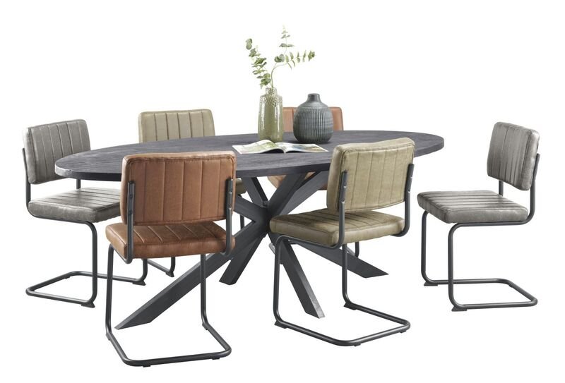 Eettafel Cavino 230 x 115 zwart