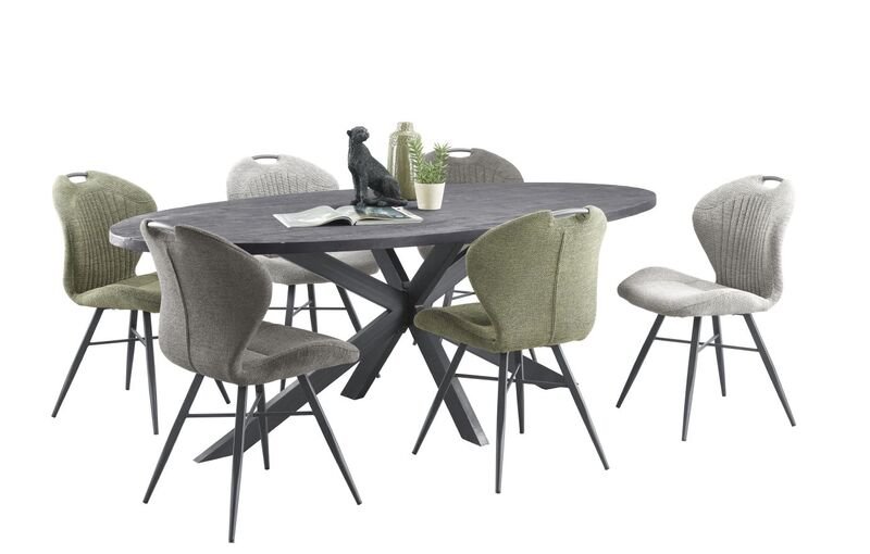 Eettafel Cavino 230 x 115 zwart