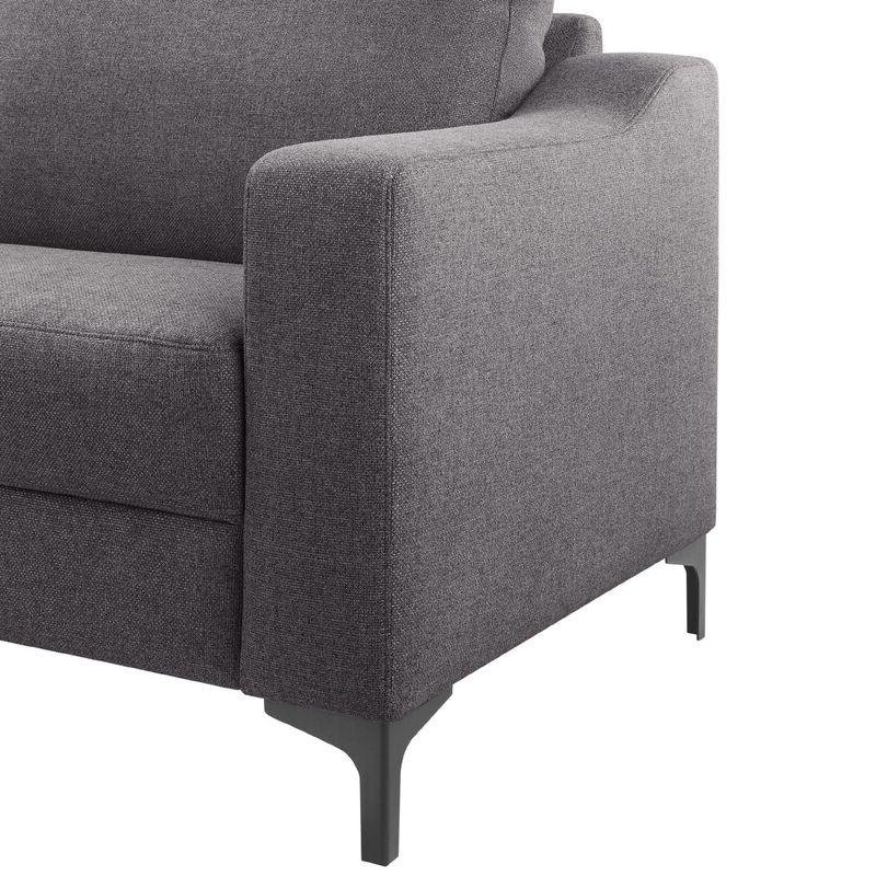 Hoekbank Creon HR-schuim zitting donker grijs