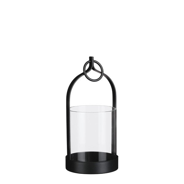 Lantaarn Subbiano zwart, 9,5x20 cm