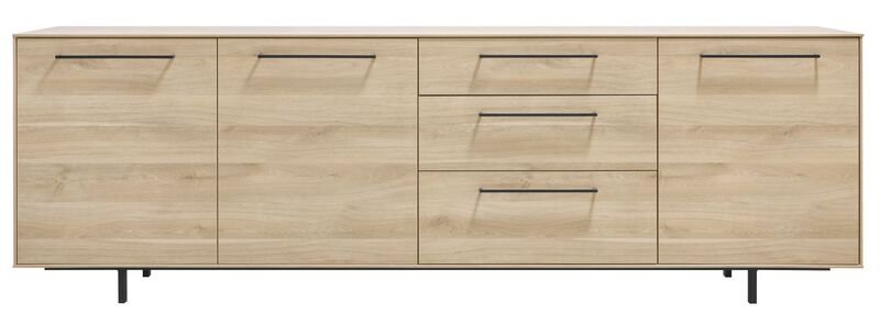 Dressoir Ricco fresh oak melamine, 238x45x78 cm