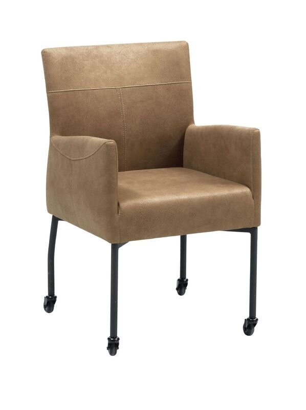 Eetkamerstoel Barola cognac microvezel