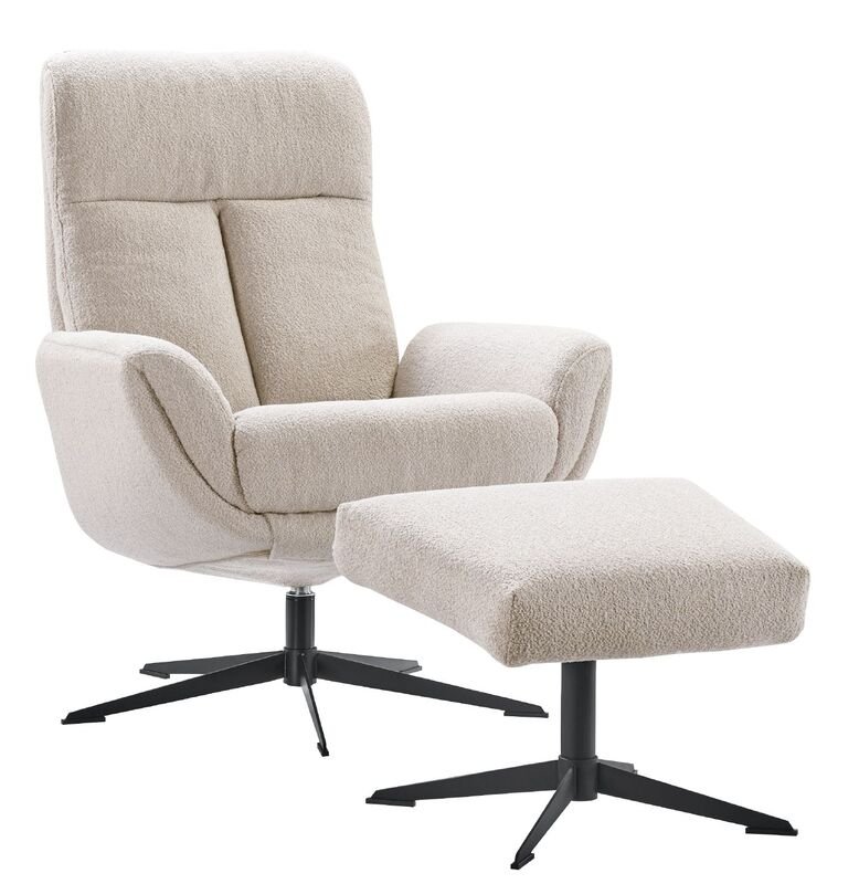 Draaifauteuil Langley naturel
