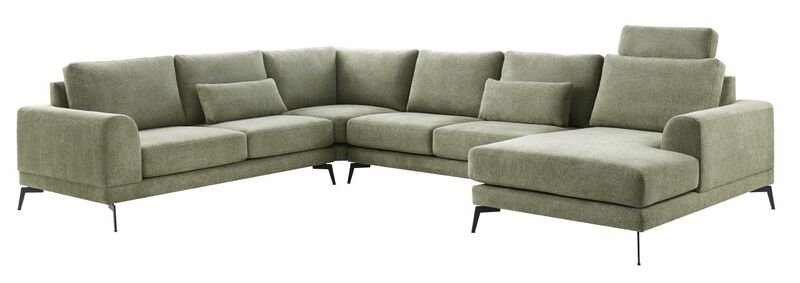 Hoekbank Flandria comfortschuim + HR-schuim zitting groen