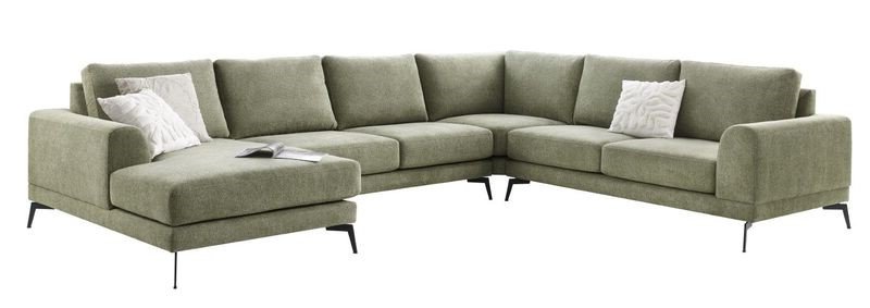 Hoekbank Flandria comfortschuim + HR-schuim zitting groen