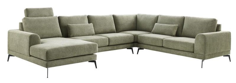 Hoekbank Flandria comfortschuim + HR-schuim zitting groen