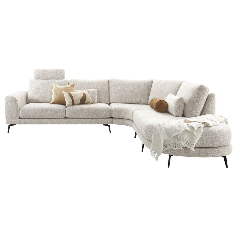 Hoekbank Flandria Comfortschuim i.c.m. HR Bisque