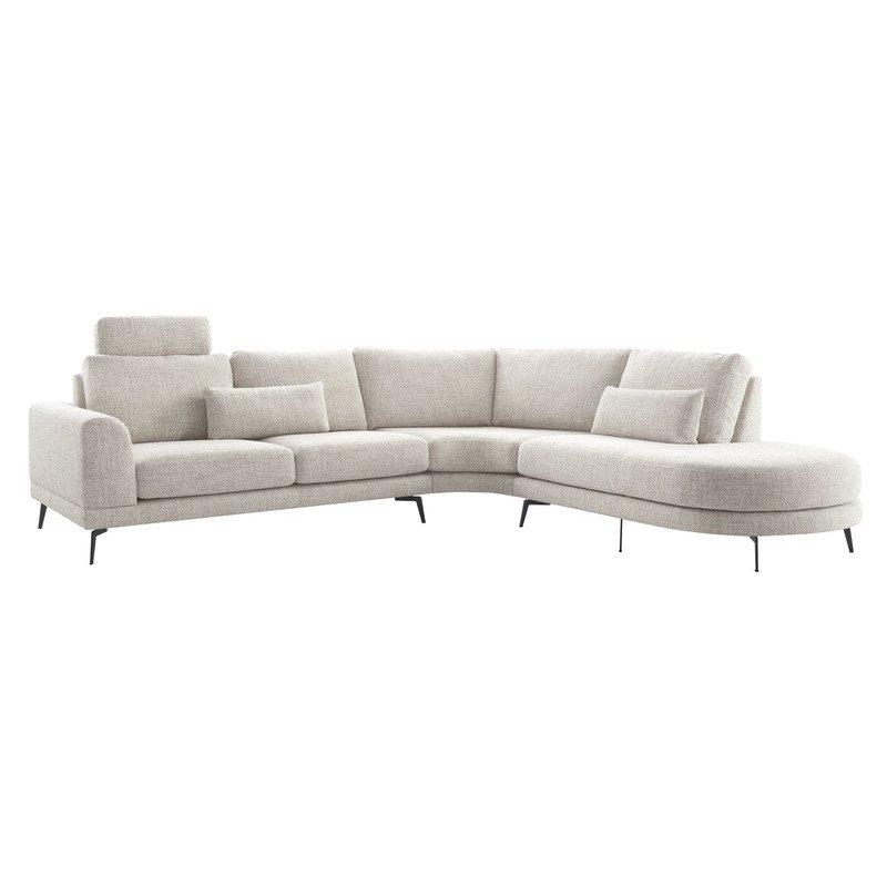 Hoekbank Flandria Comfortschuim i.c.m. HR Bisque