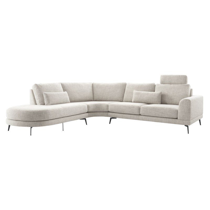 Hoekbank Flandria comfortschuim i.c.m. HR, Bisque