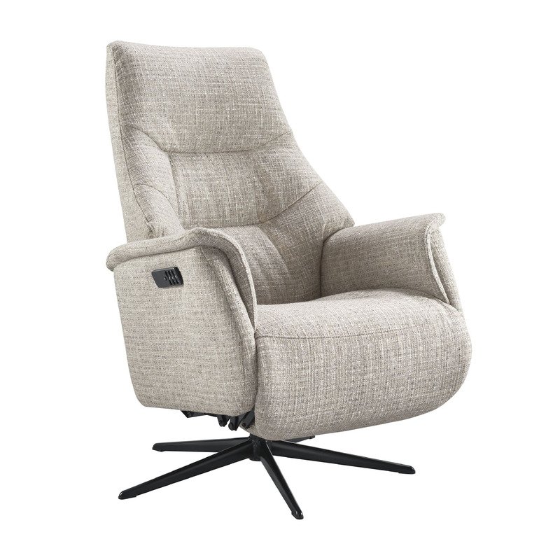 Relaxfauteuil Sanborn medium elektrisch verstelbaar beige