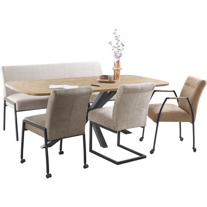 Eettafel Levado deens ovaal 200 x 100 cm