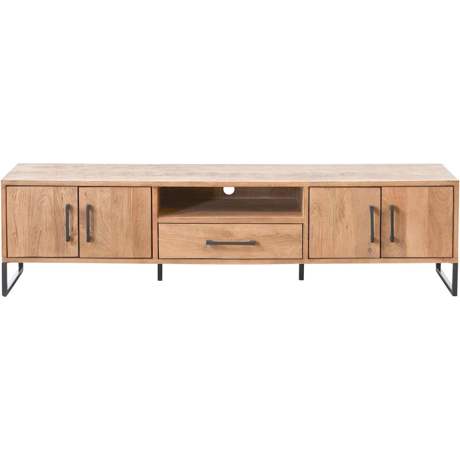 TV-meubel Piastra  mangohout naturel 48 x 188 x 40 cm