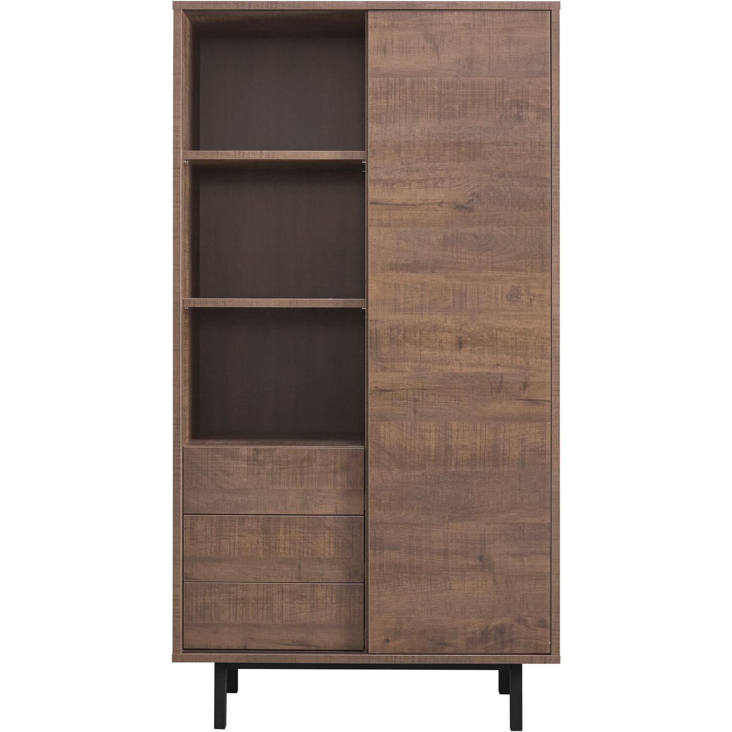 Wandkast Spazzare dark mango