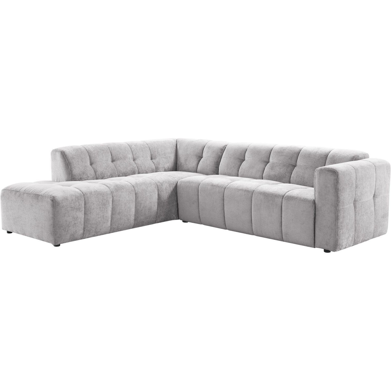 Hoekbank Vizela HR-schuim, grijs