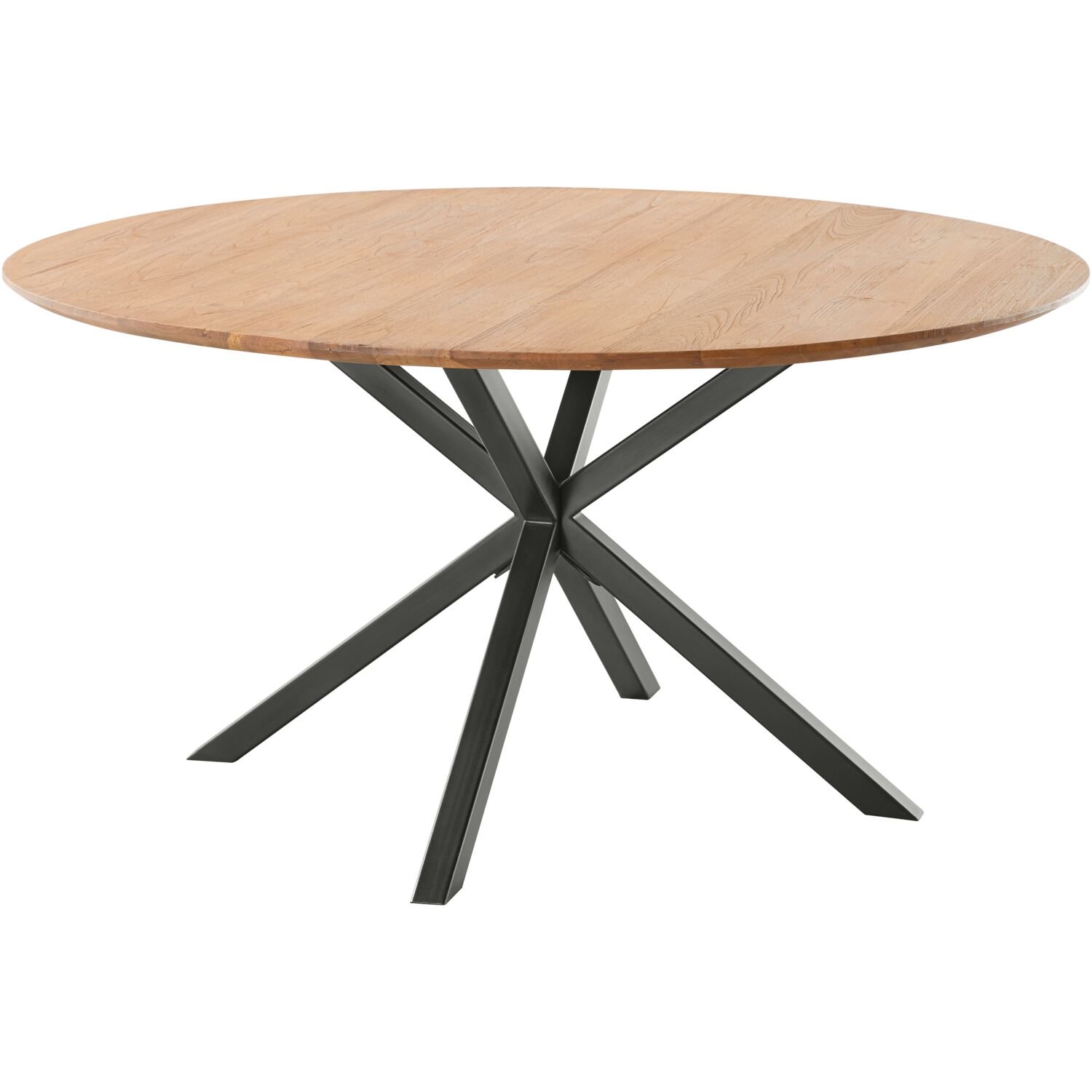 Eettafel Romaro ø 150 teak mix rough