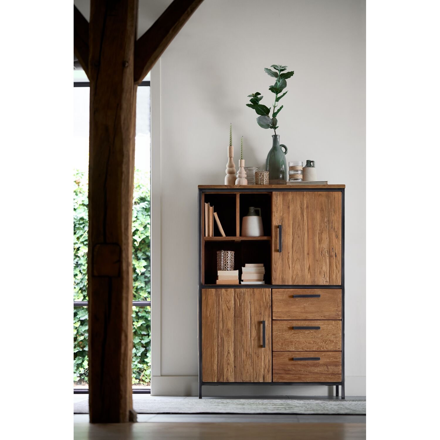 Bergkast Romaro 144 x 98 teak mix rough