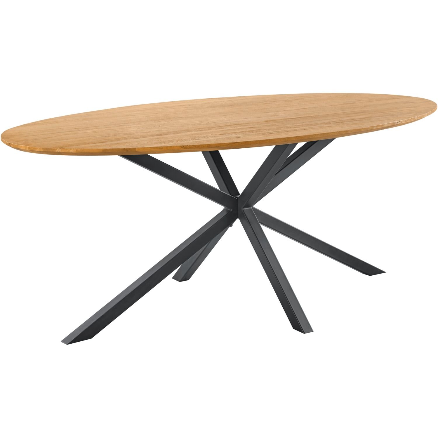 Eettafel Aska ovaal 240x120 teak naturel brushed