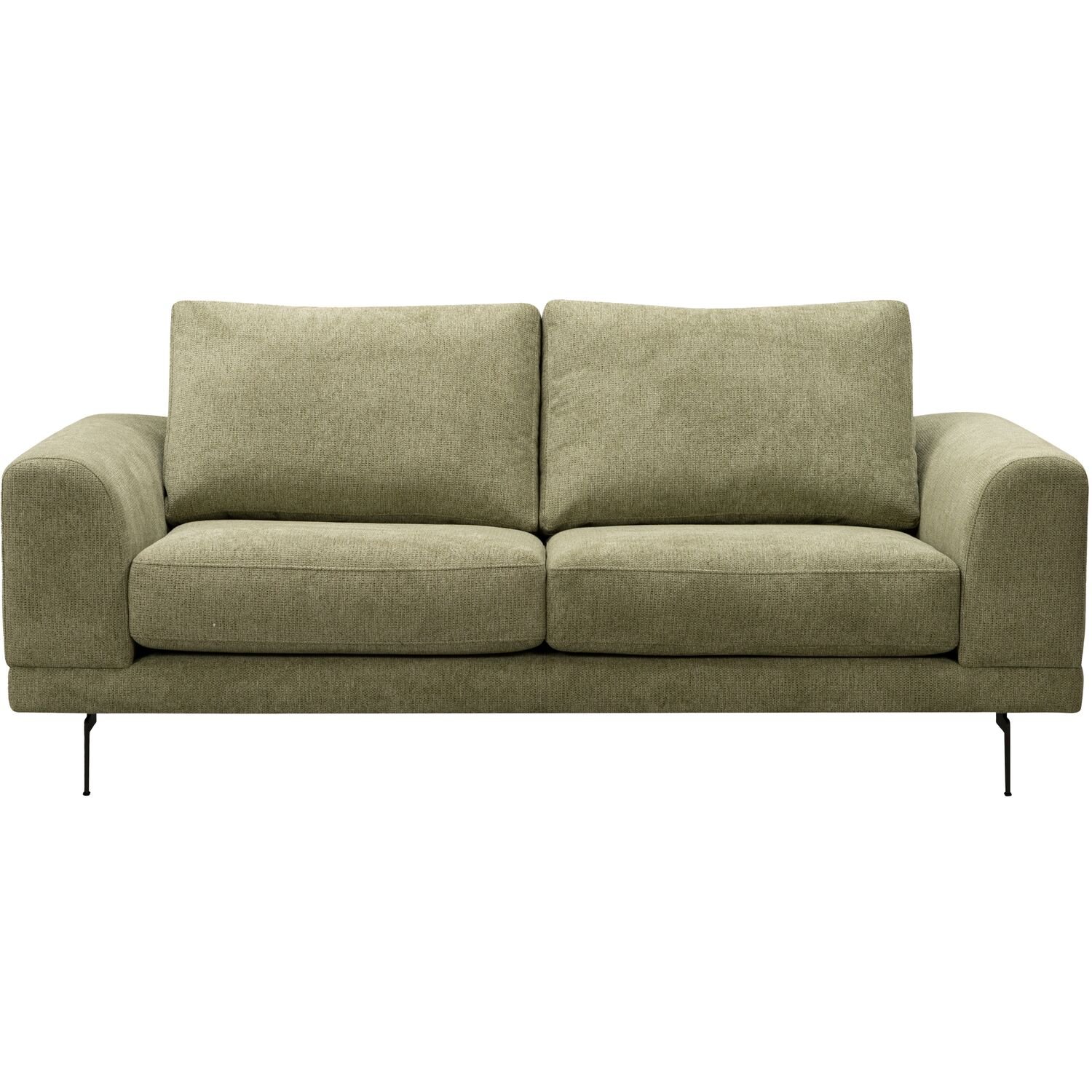 2,5 zitsbank Flandria green + pocketvering i.c.m. visco-schuim