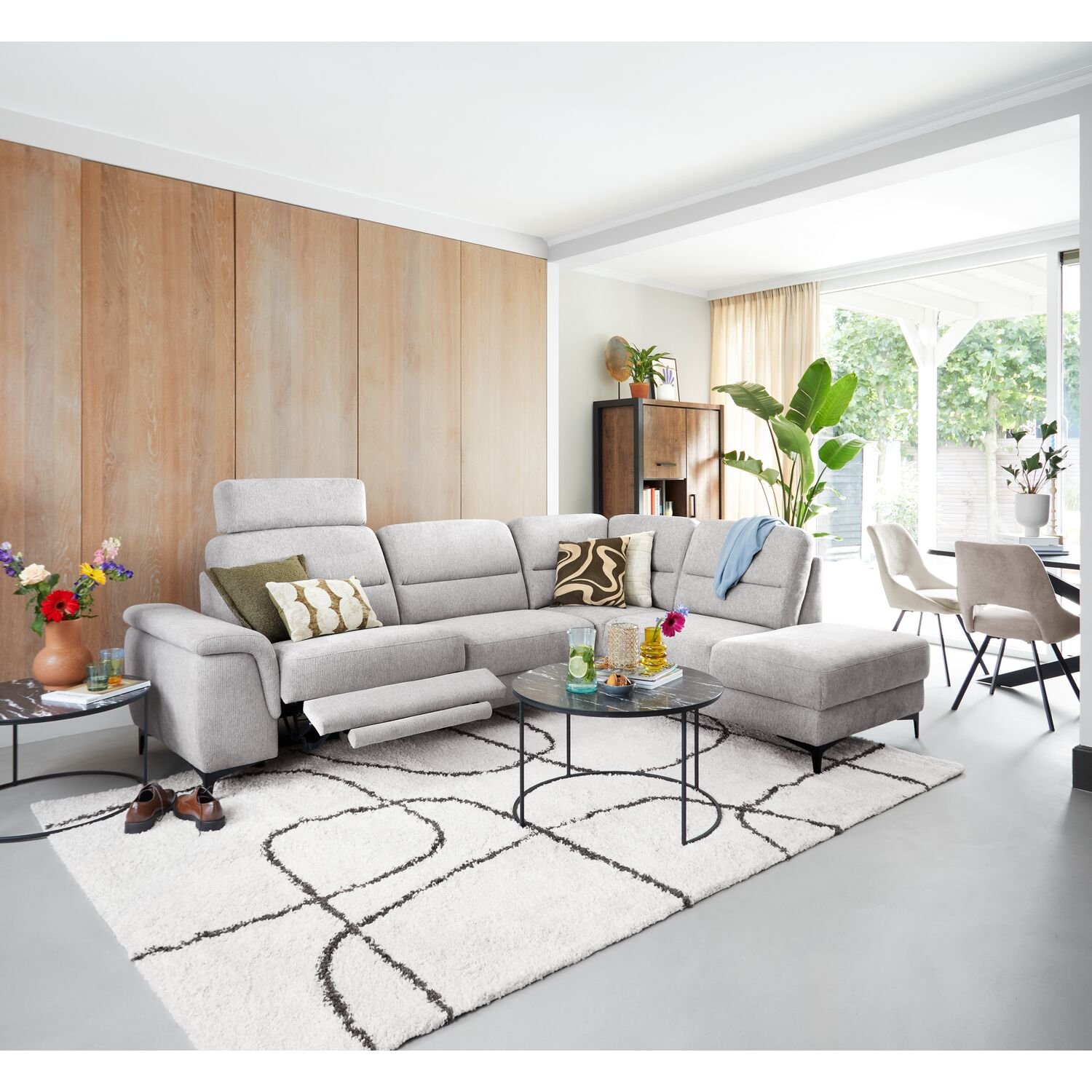 Hoekbank Mirtho Pocketvering i.c.m. visco, ash grey