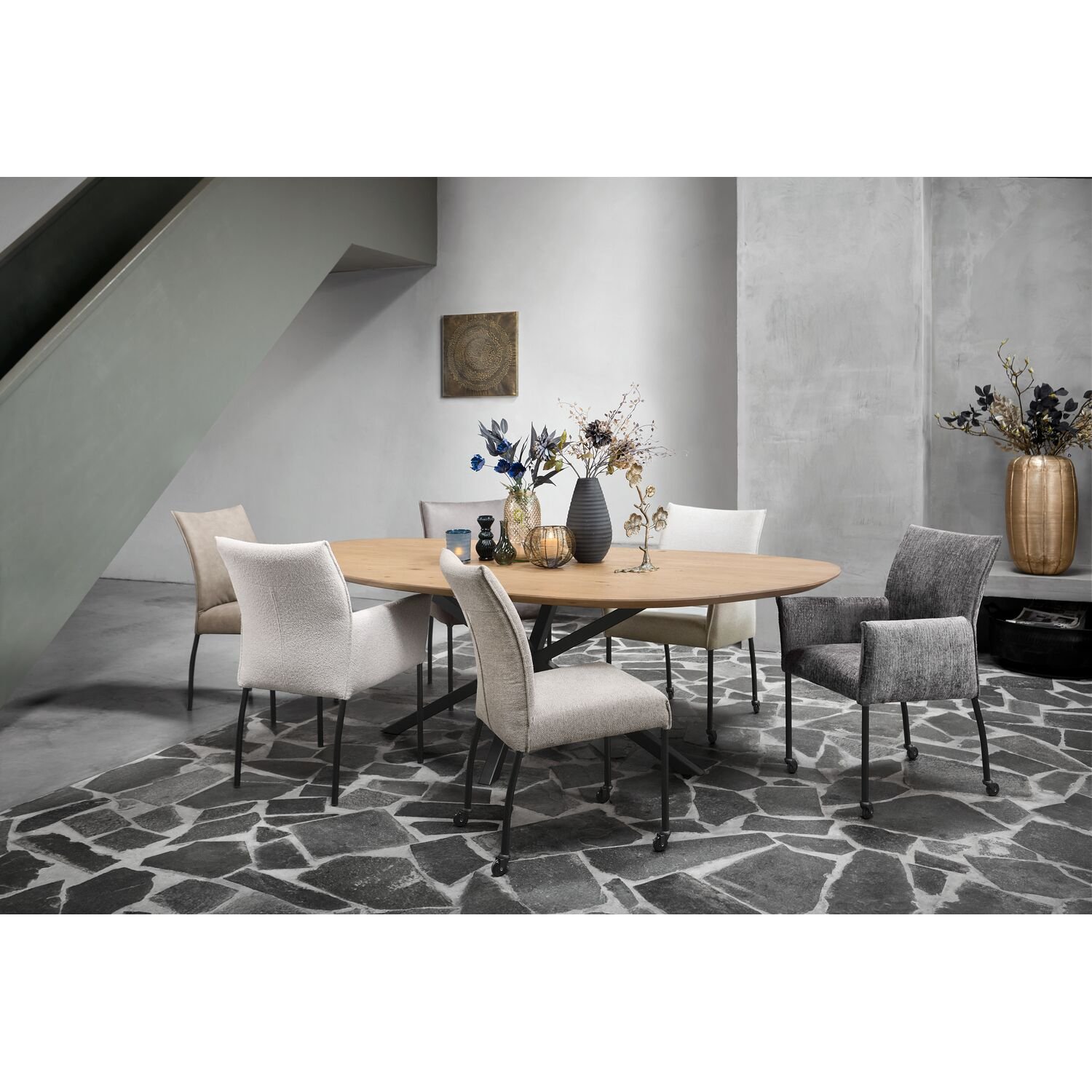 Eettafel Tavolo 230 x 115 light roast