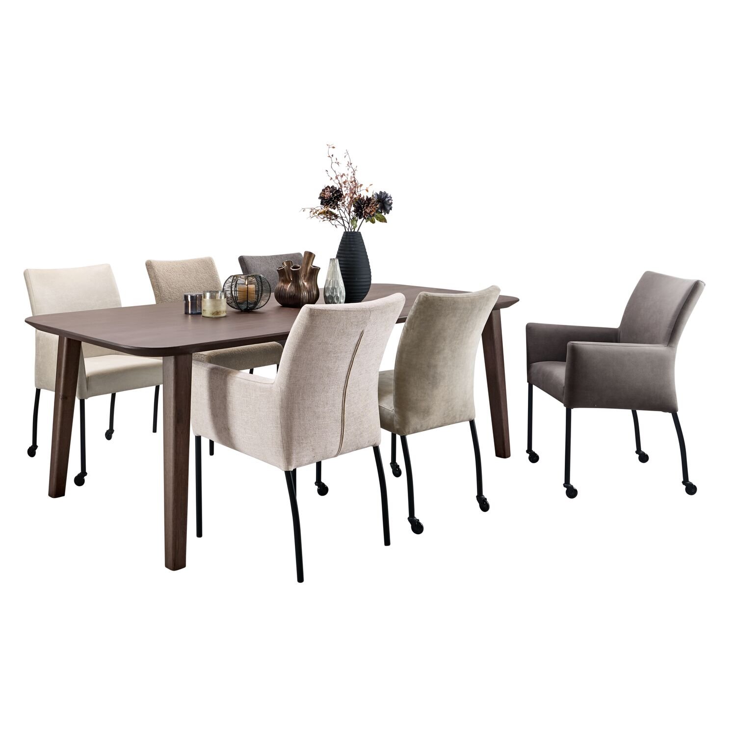 Eettafel Tavolo dark roast